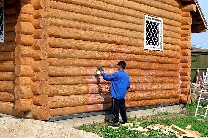 покраска дома из оцилиндрованного бревна цена покраска дома из оцилиндрованного бревна цена